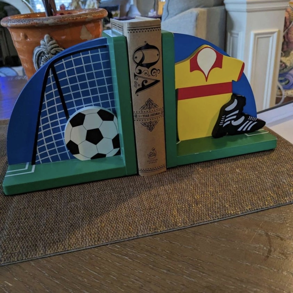 Cutest "Soccer Themed" Bookends For The Soccer Lover In Your Life.